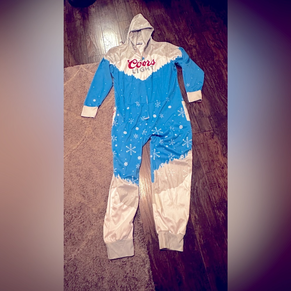 Coors Light Beer Extra Large Adult Onsie Californa Special Winter Edition.